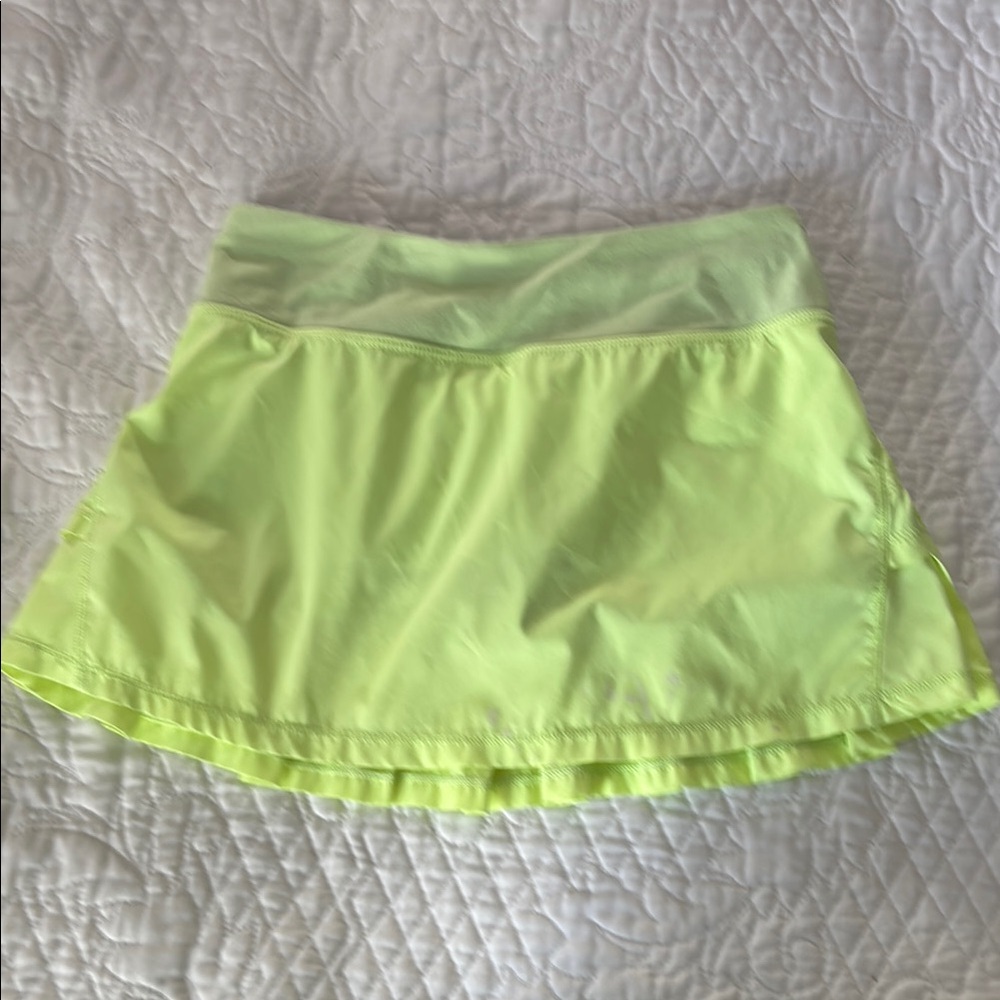 Ivivva Yellow Mini Skater Skirt with Ruffles